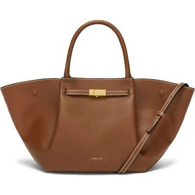 DeMellier New York Leather East/West Tote in Caramel /mocha at Nordstrom | Nordstrom
