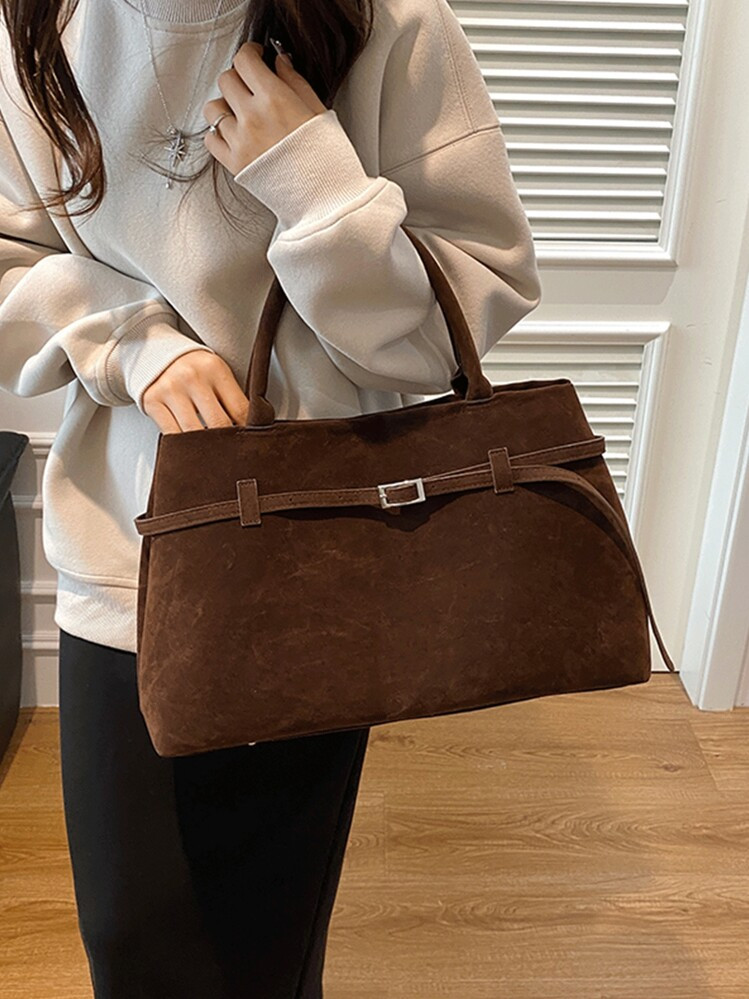 In 2024, The New Fashion Classic Joker Ladies Suede Bag, Retro Autumn And Winter Large-Capacity H... | SHEIN