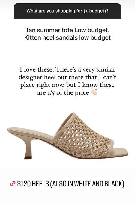 Designer lookalikes kitten heels! These are so chic but 1/5 of the price of similar I’ve seen 🤍