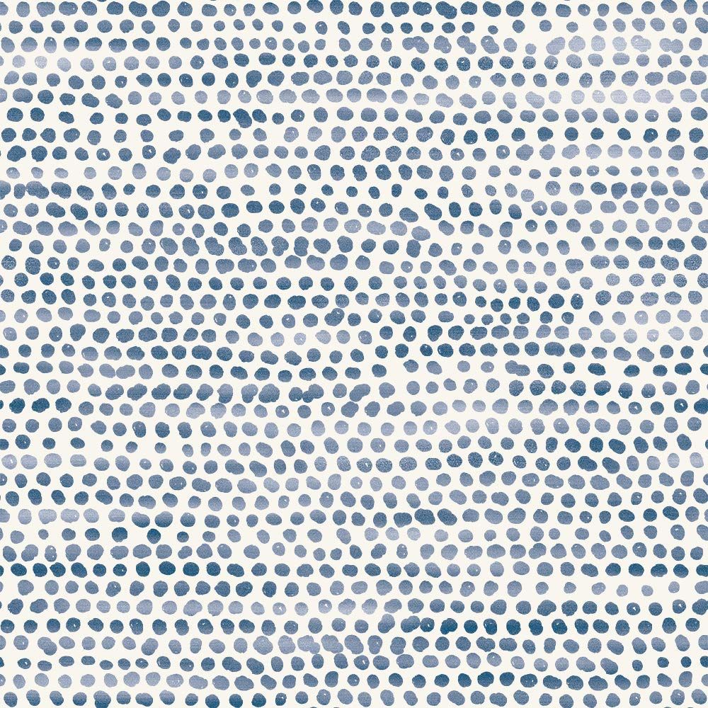Tempaper Blue Moon Moire Dots Removable Peel and Stick Wallpaper, 20.5 in X 16.5 ft, Made in the ... | Amazon (US)