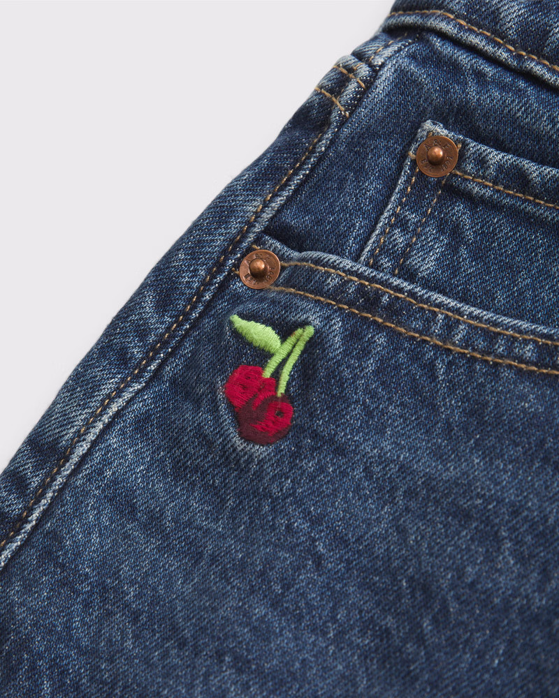 Mid Rise Denim Mini Skirt | Abercrombie & Fitch (US)