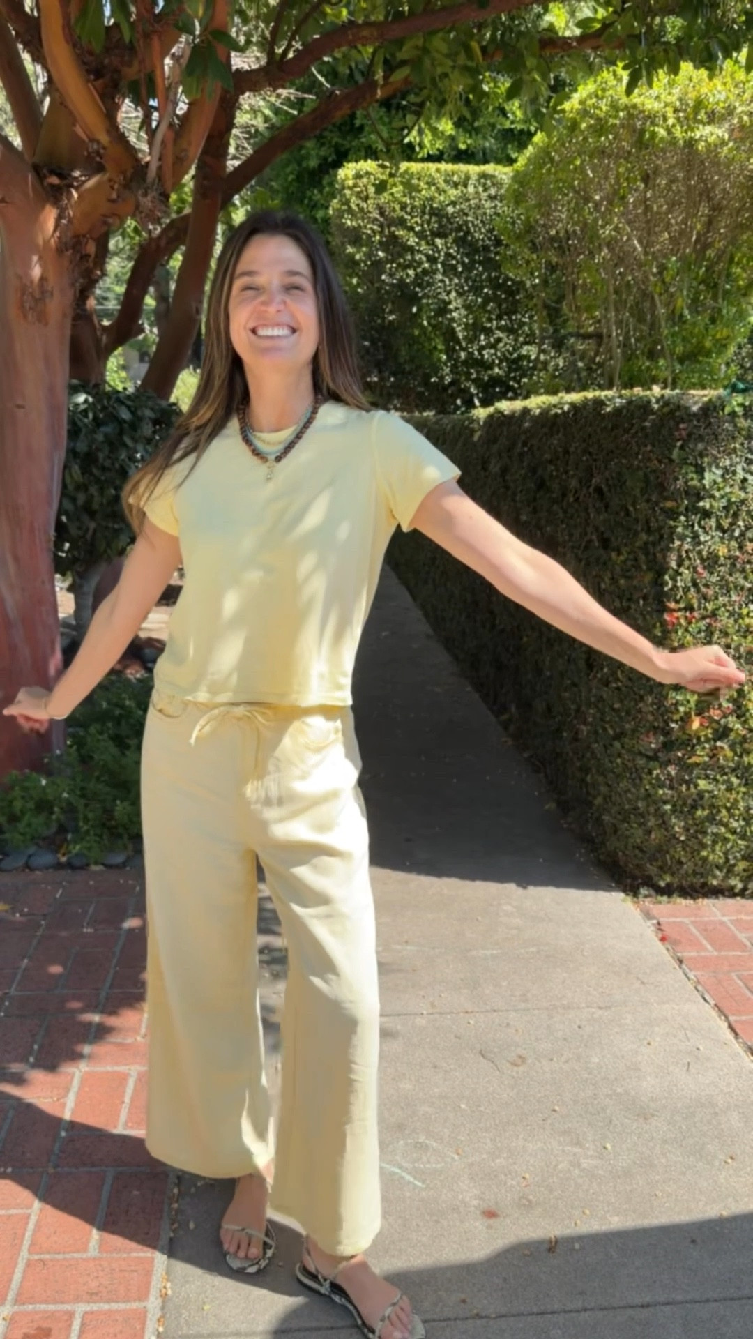 Wearing yellow!!