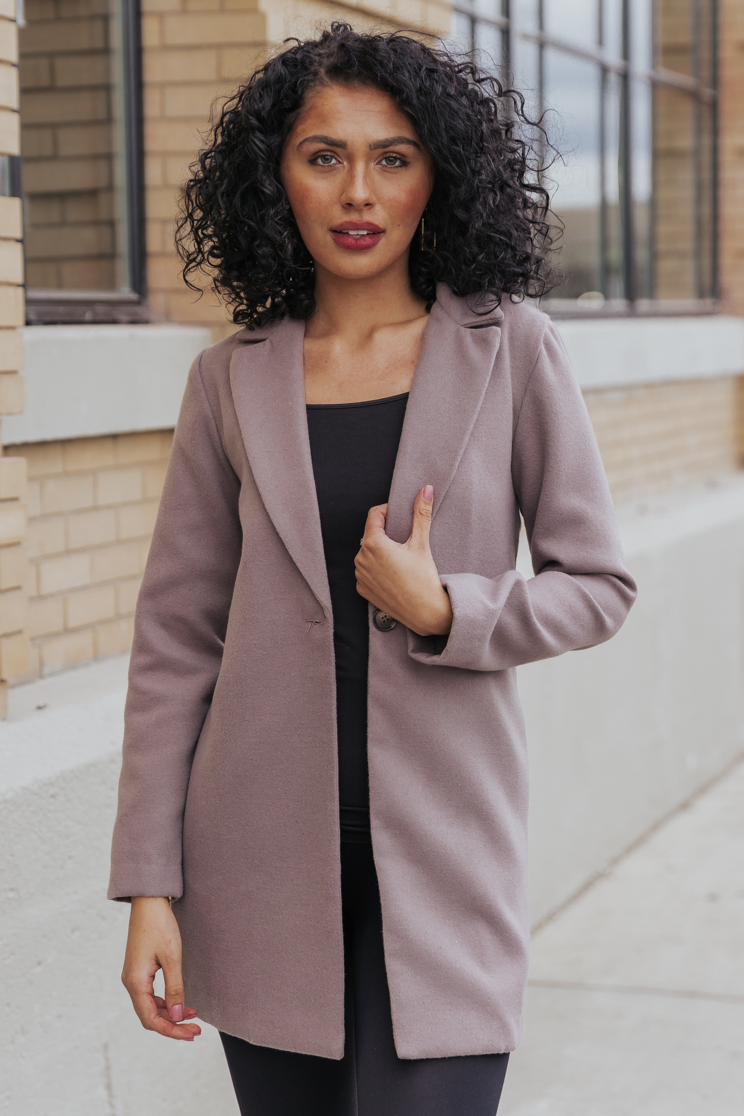 Penelope Grey Tapered Peacoat | Magnolia Boutique
