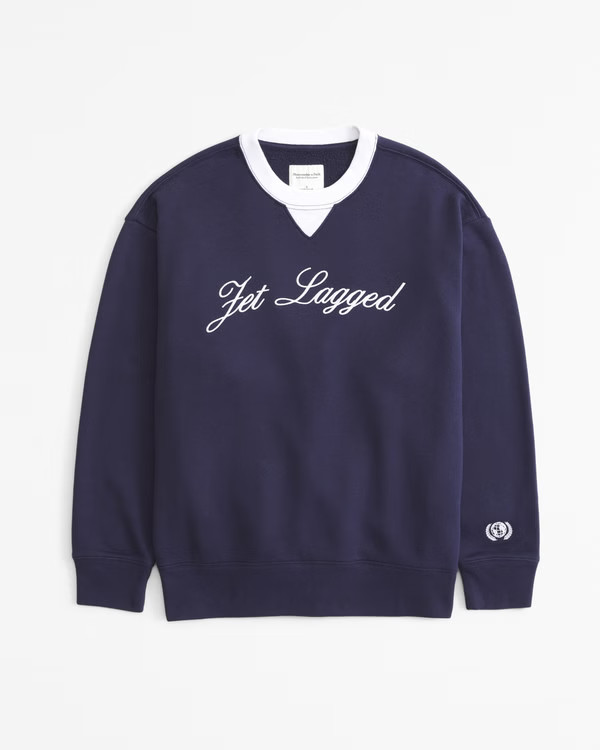 Women's Airplane Mode Vintage Sunday Crew | Women's Tops | Abercrombie.com | Abercrombie & Fitch (US)