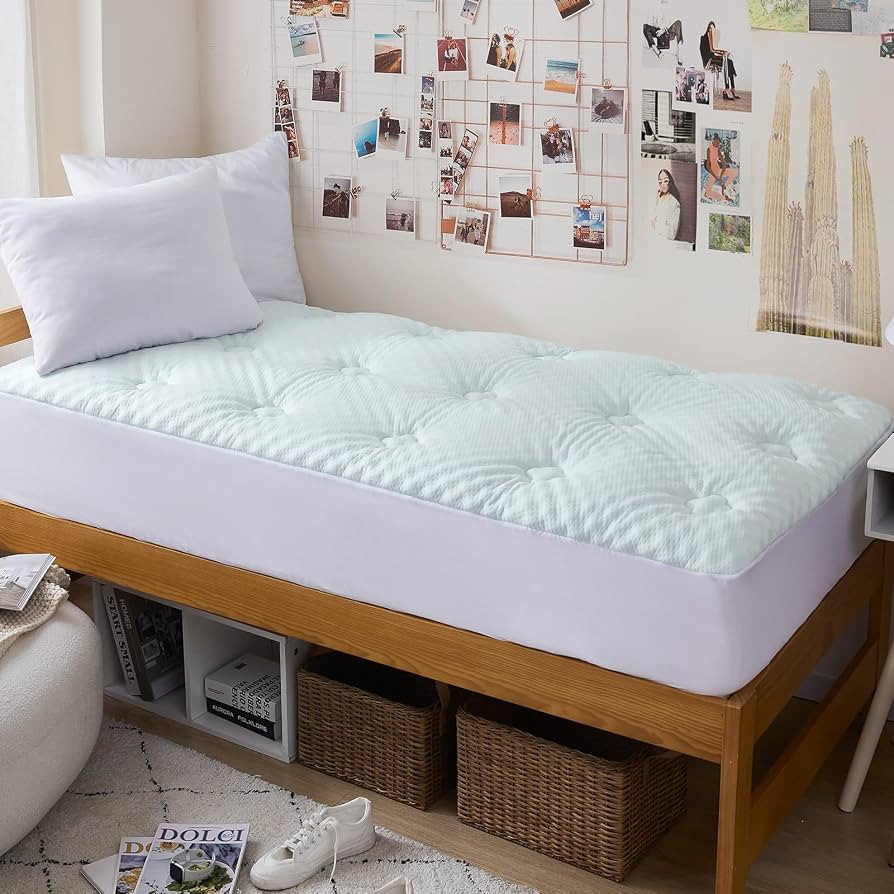 Hansleep Memory Foam Twin XL Mattress Topper for College Dorm Room Essentials, Twin XL Mattress P... | Amazon (US)
