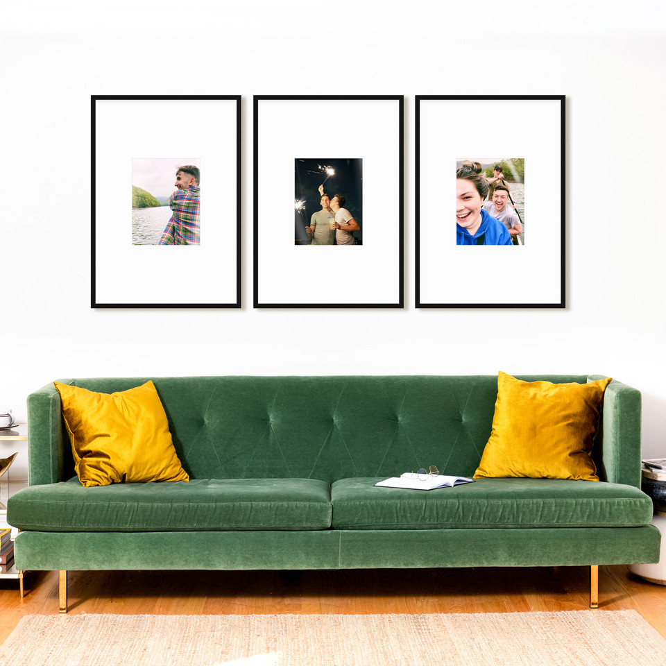 The Vertical Triptych - 3 Gallery Frames | Framebridge | Framebridge