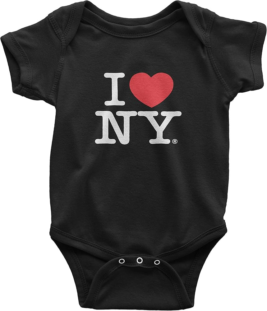 I Love NY Baby Bodysuit Officially Licensed Infant Snapsuit (Black, 18m) | Amazon (US)