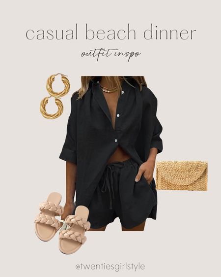 Casual beach dinner outfit inspo☀️

#LTKunder100 #LTKstyletip #LTKtravel