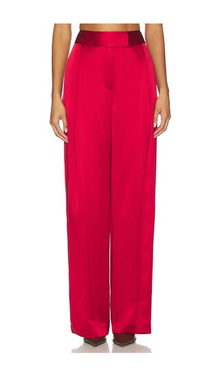 The Sei Relaxed Trouser in Red. - size 2 | Revolve Clothing (Global)