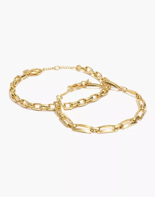 Modern Chain Bracelet Set | Madewell
