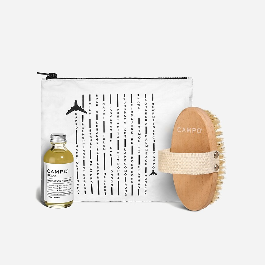 CAMPO® RELAX body oil + dry brush kit | J. Crew US