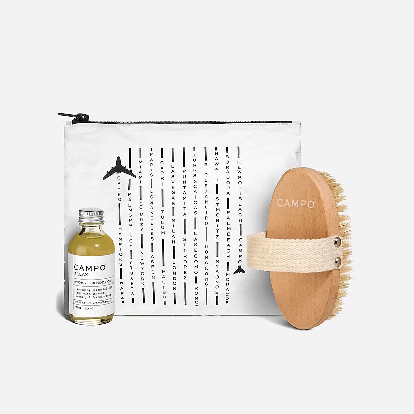 CAMPO® RELAX body oil + dry brush kit | J.Crew US