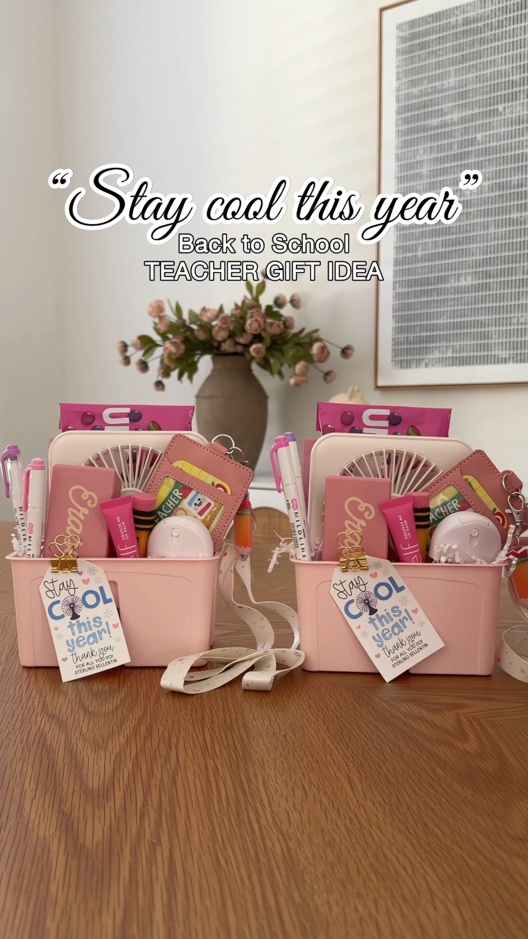 If you’re putting together a back-to-school teacher gift, this one is both cute and practical! 🍎✨ The rechargeable, cordless desk fan is my favorite part because classroom temperatures can be so unpredictable. It’s quiet, has adjustable speeds, and gives teachers a little extra airflow on those warm school days—something they’ll actually use!

I paired it with a few fun extras, self-care goodies, and a gift card to make it even more special.

#backtoschool #teachergifts #teachergiftideas #teacherappreciation #teacherlife #classroomideas #backtoschoolshopping #amazonfinds

#LTKSeasonal #LTKmomlife #LTKHome