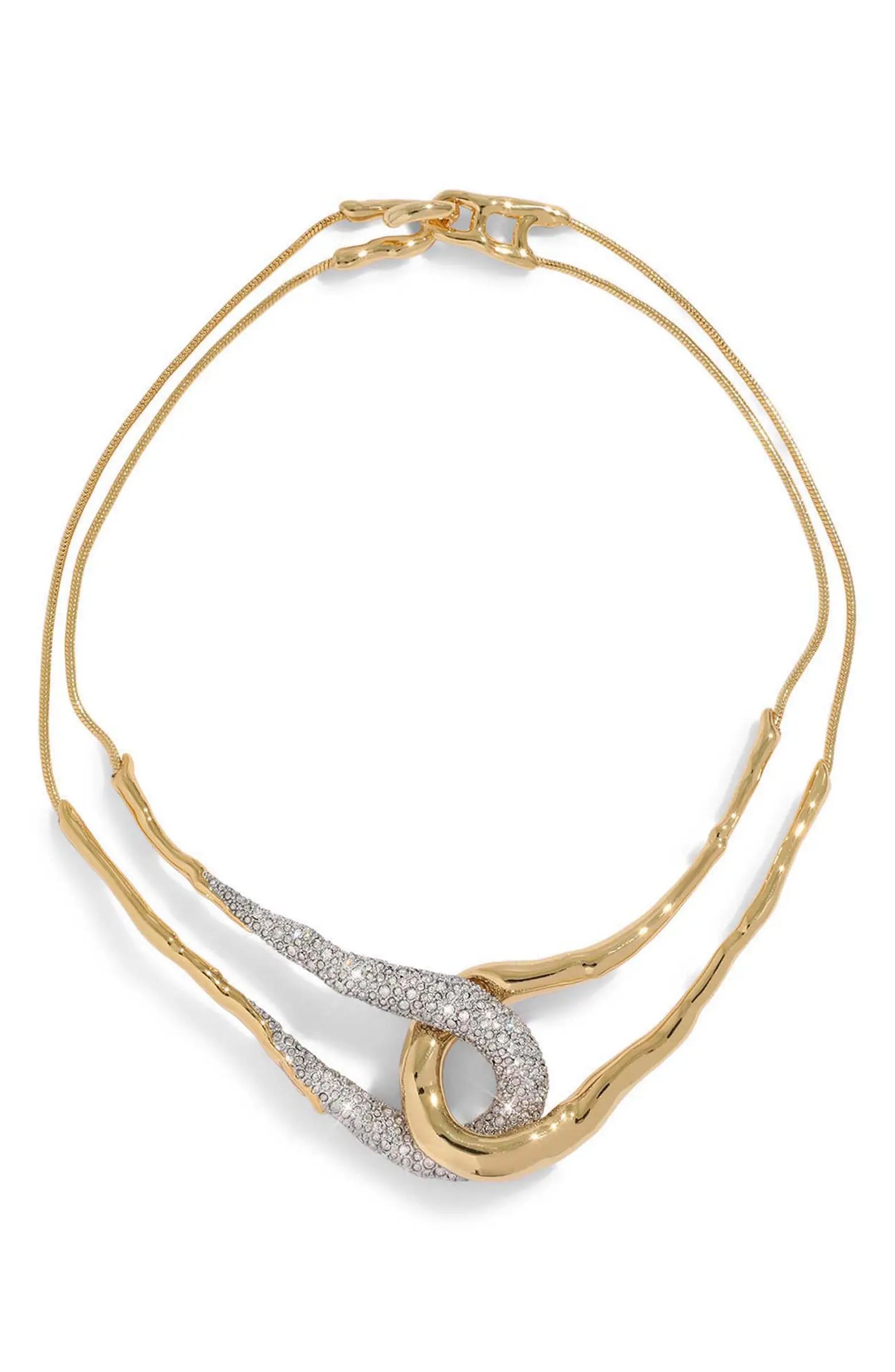 Solaneles Crystal Interlocking Necklace | Nordstrom