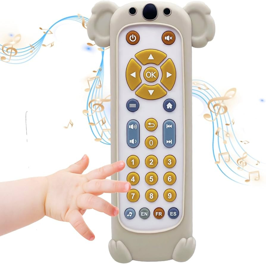 Soft Silicone Musical Teething Toys for Toddlers, Babies, Boys, Girls, 6-12 Months Baby Remote Co... | Amazon (US)