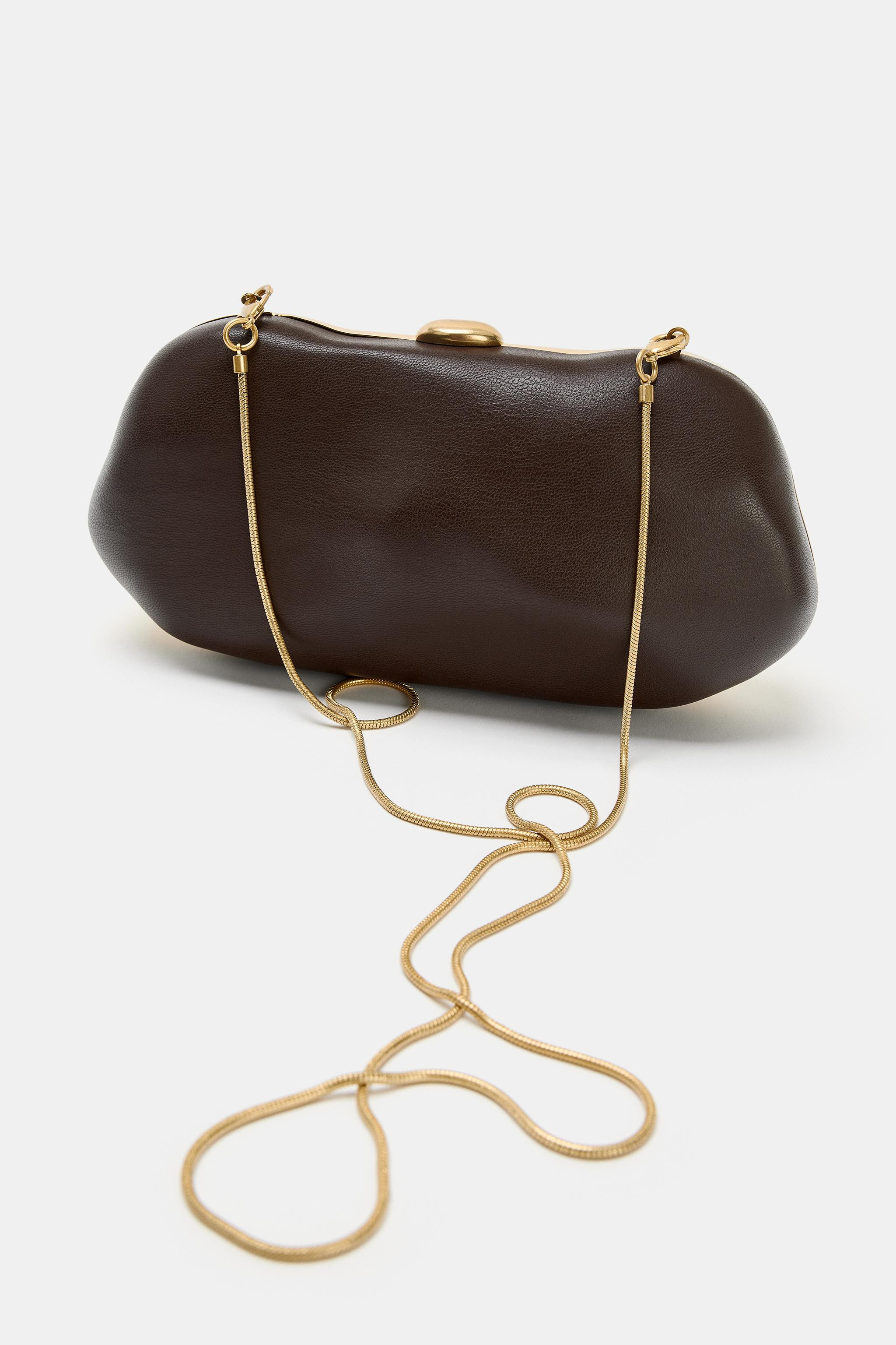 METALLIC BOX BAG | Zara US