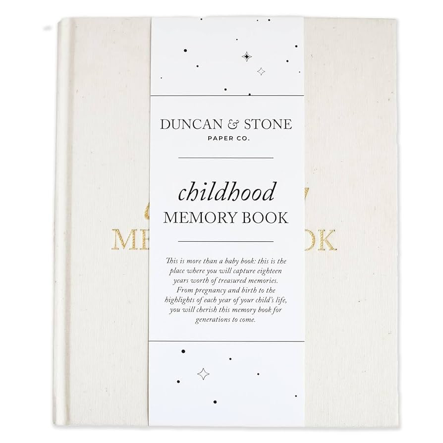 Childhood Memory Book - Elegant Memory Book For Kids Till Age 18 W/Guided Prompts, Space for Phot... | Amazon (US)