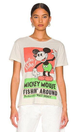 Mickey Mouse Tee in Salt | Revolve Clothing (Global)