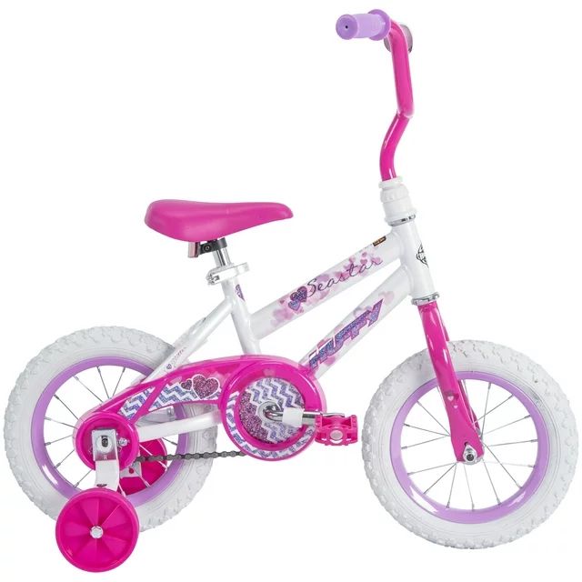 Huffy 12 in. Sea Star Kids Bike for Girls Ages 3 and up Years, Child, White | Walmart (US)