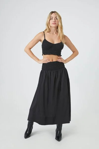 Smocked Cami & Midi Skirt Set | Forever 21