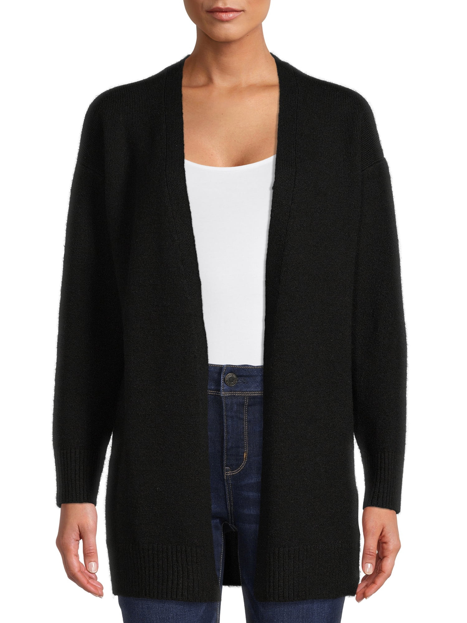 Time and Tru Women's Open Cardigan - Walmart.com | Walmart (US)