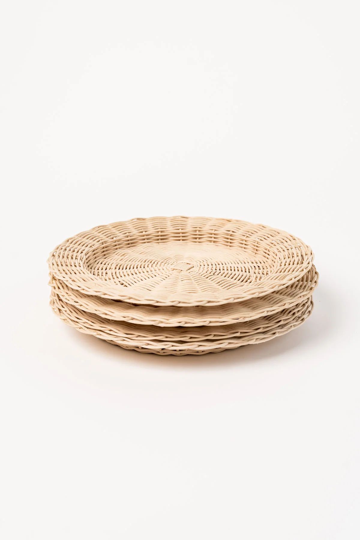 Wicker Charger Set x 4 - Natural | Rachel Parcell
