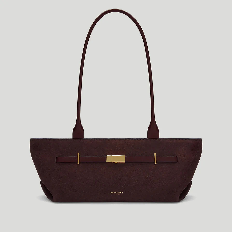The New York Shoulder | Burgundy Suede & Burgundy Smooth | DeMellier | DeMellier