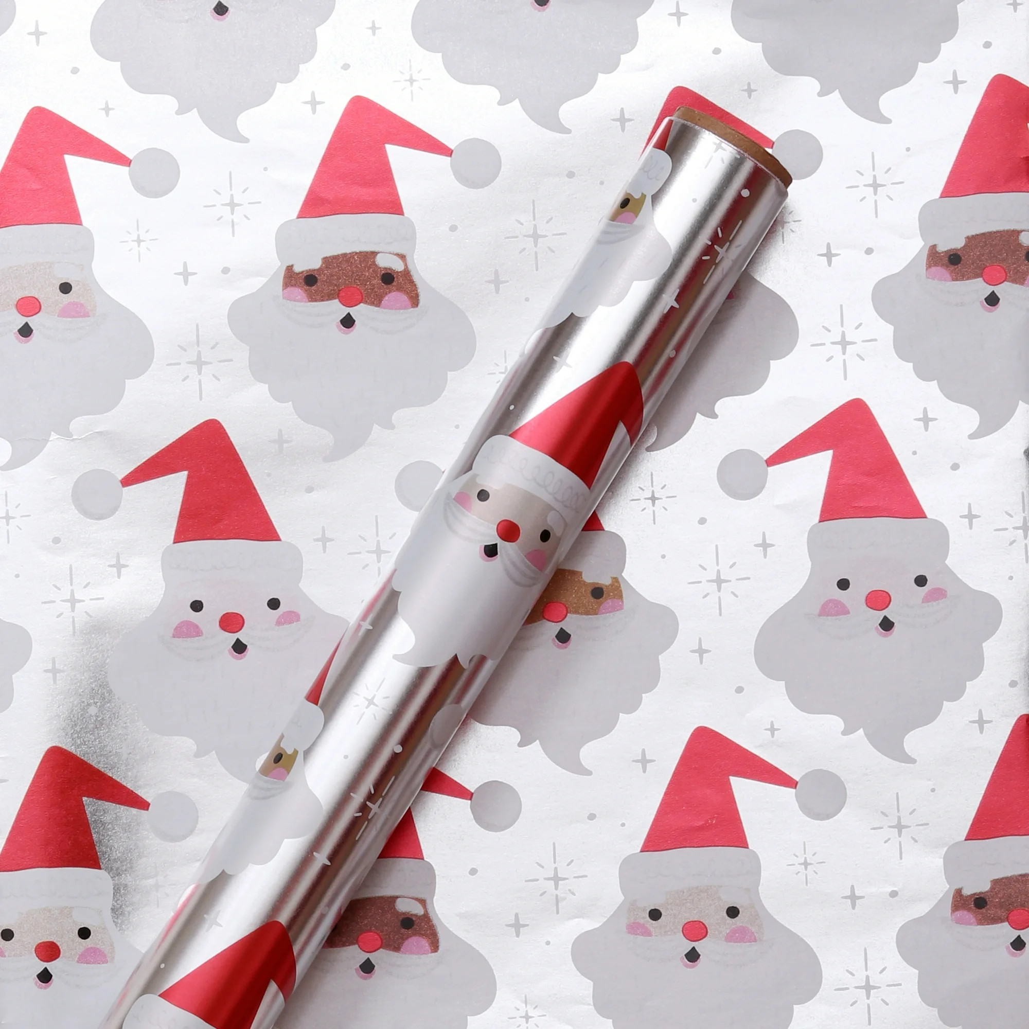 Holiday Time Red and White Foil Reversible Christmas Wrapping Paper, 3 Roll, 50 Sq ft | Walmart (CA)