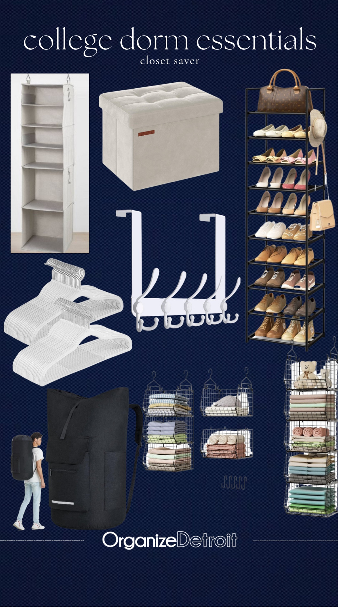 College dorm room essentials for the closet!





College dorm closet essentials, hangers, racks, storage 

#LTKBacktoSchool #LTKHome