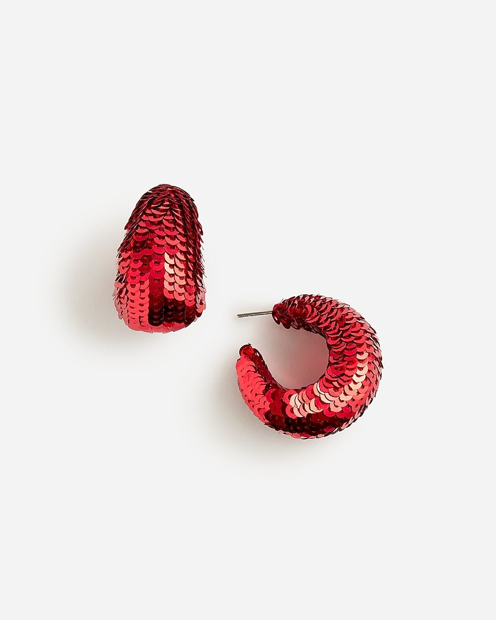 Sequin hoop earrings | J. Crew US