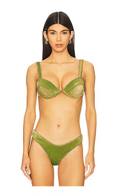 DEVON WINDSOR Winslow Bikini Top in Olive from Revolve.com | Revolve Clothing (Global)