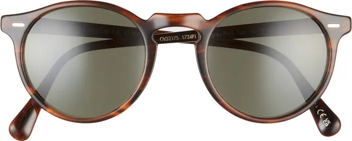Oliver Peoples 50mm Gregory Peck Polarized Sunglasses | Nordstrom | Nordstrom
