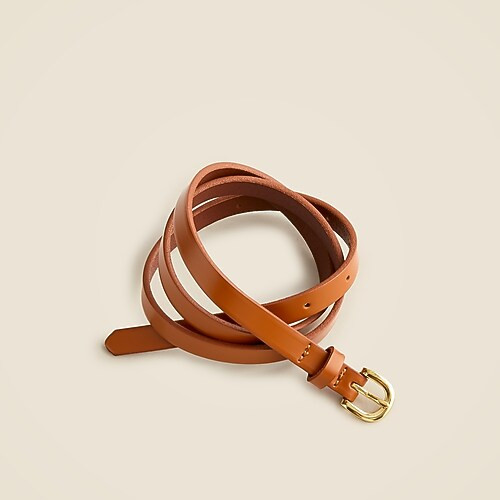 Skinny Italian leather belt | J. Crew US