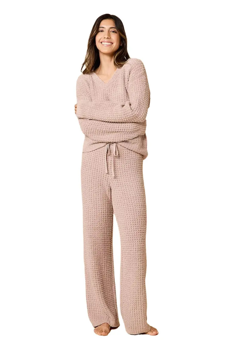 Waffle Marshmallow V-Neck Lounge Set (Women) | Nordstrom | Nordstrom