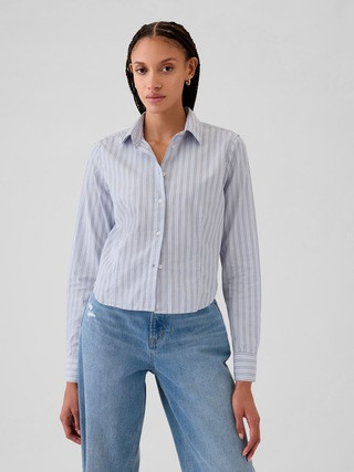 Organic Cotton Cropped Shirt | Gap (US)