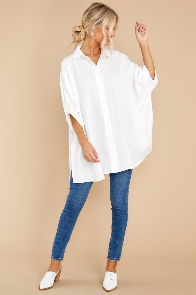 Clean Getaway White Top | Red Dress 