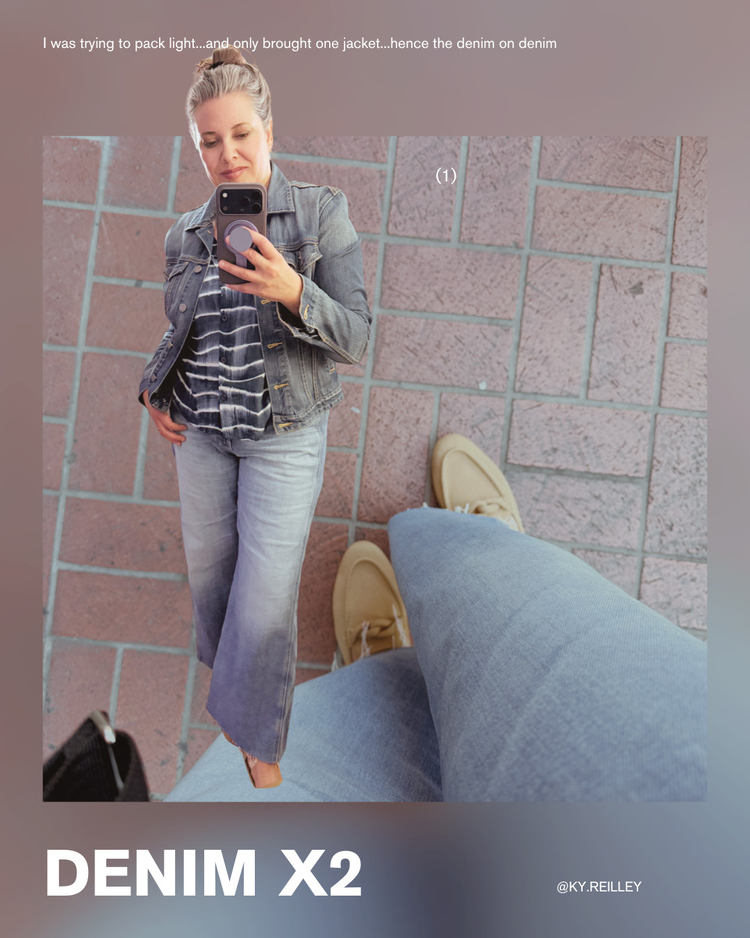 Out to dinner while traveling... and yes, outfit repeating was absolutely happening. The jeans and tank I wore on the plane are the same ones I wore to dinner.

A quick change of shoes, a lightweight button-down shirt, and a jacket later... and I was ready for our dinner reservation. Comfortable travel outfits that can transition from day to night are always a win. 

 #LTKmomlife #LTKOver40 #LTKTravel