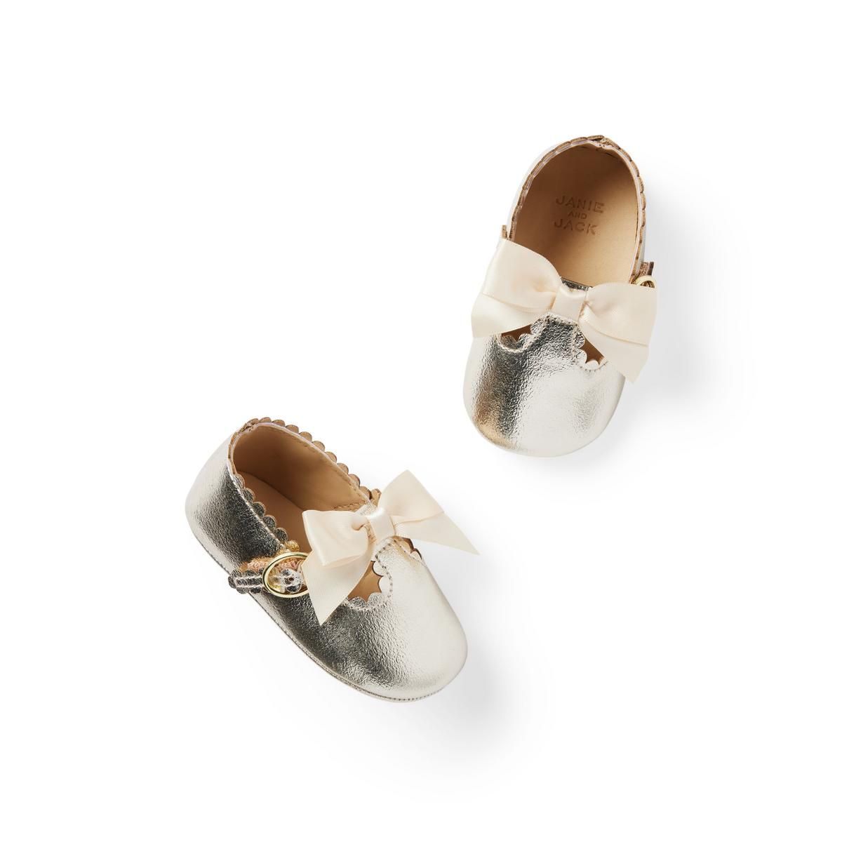 Baby Metallic Bow Ballet Flat | Janie and Jack