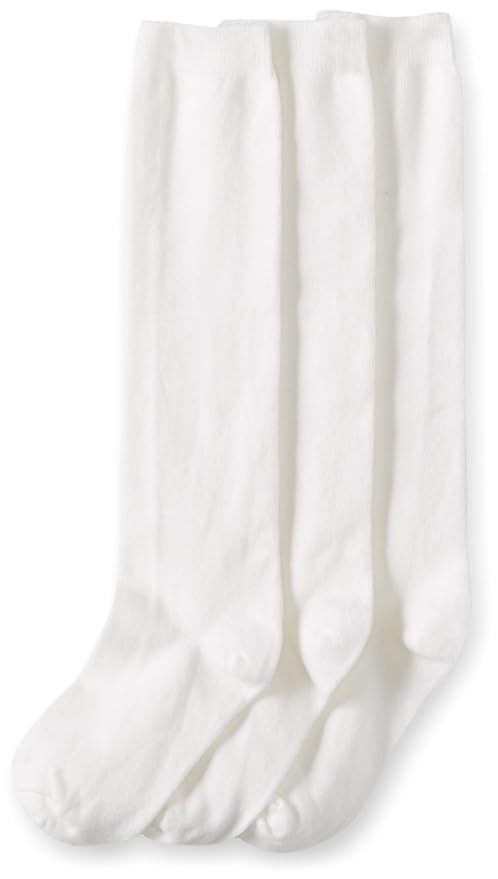 Jefferies Socks Girls' School Uniform Knee-High Sock, Pack of Three | Amazon (US)