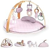 Ingenuity Cozy Spot Reversible Duvet Activity Gym & Play Mat with Wooden Bar - Calla, Ages Newborn + | Amazon (US)