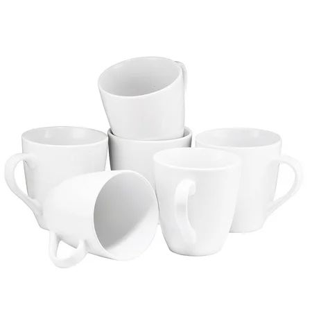 Coffee Mug Set Set of 6 Large-sized 16 Ounce Ceramic Coffee Mugs Restaurant Coffee Mugs By Bruntm... | Walmart (US)