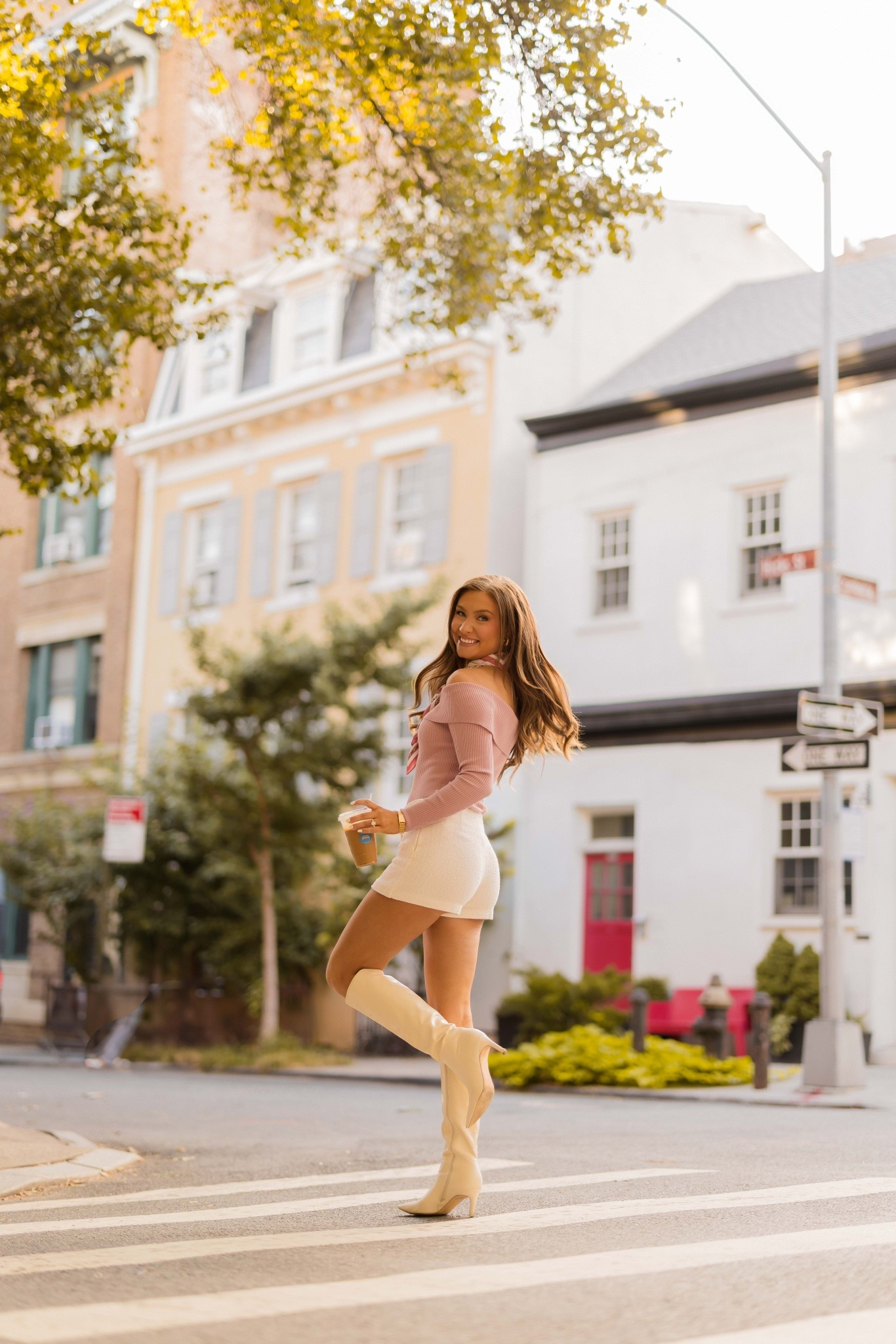 Pink and cream outfit of the morning💞🍂 loving these high knee boots from Amazon!

#LTKootd #LTKFindsUnder100 #LTKFindsUnder50