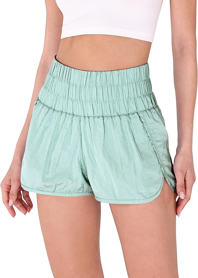 ODODOS Goto Athletic Shorts for Women Elastic High Waisted Quick Dry Sports Casual Workout Runnin... | Amazon (US)