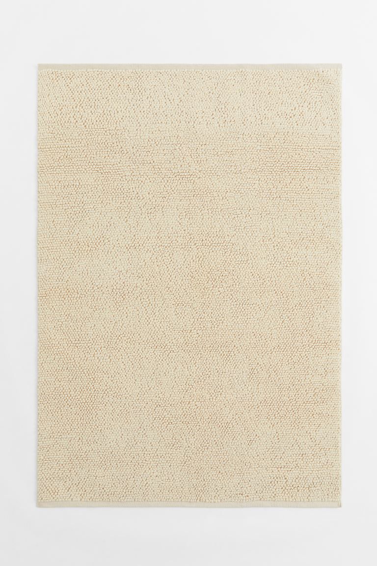 Textured-weave wool-blend rug | H&M (UK, MY, IN, SG, PH, TW, HK)