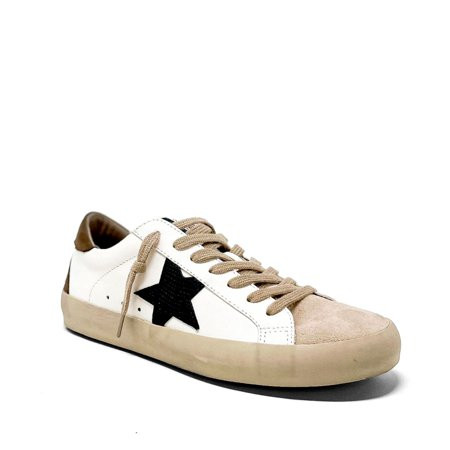 Shu Shop Womens Pamela Star Distressed Pre-Scuffed Fashion Sneakers (11 Brown) | Walmart (US)