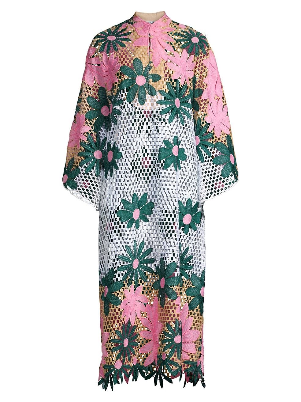 Floral Netted Caftan | Saks Fifth Avenue