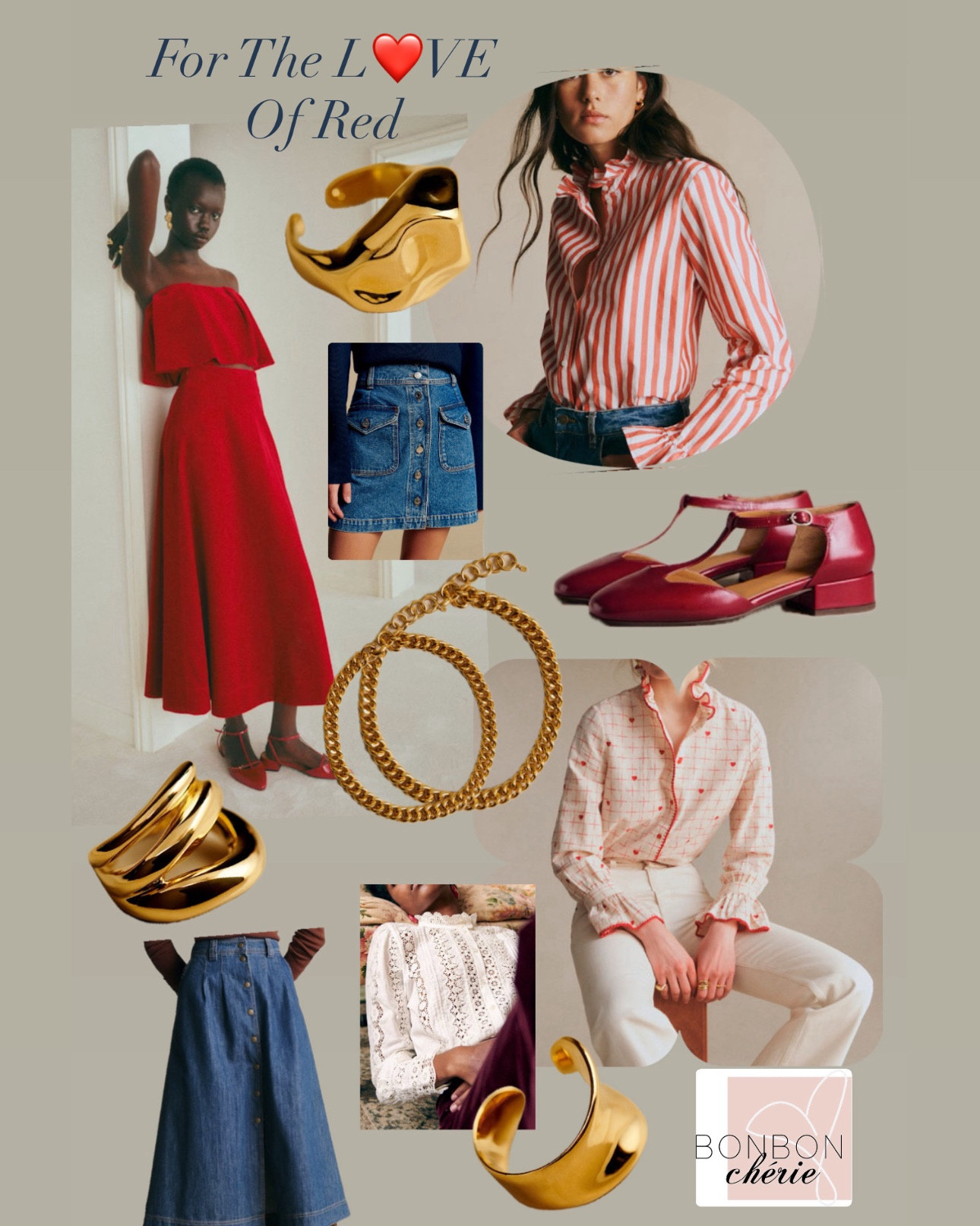 For the live of red outfits, sets, denim, jewelry and embroidered shirts 
Sesame faves 
Date night 
Fall in love 

#LTKTravel #LTKWorkwear #LTKSeasonal