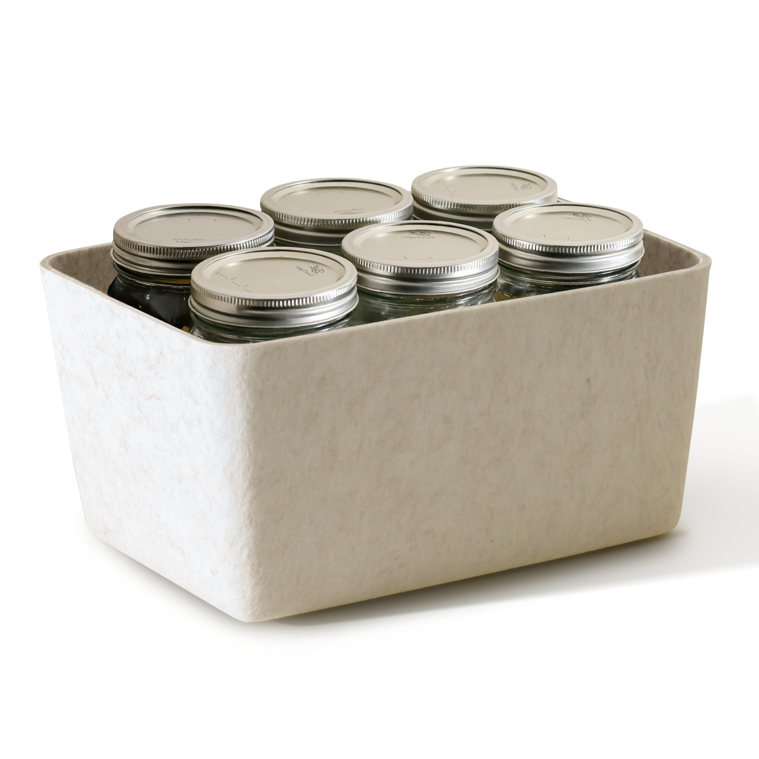 SortJoy The Sculpted Wide Bin Storage Bin Felt Storage Basket Drawer Organizer Bins Box Toy Pet B... | Amazon (US)