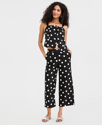 Women's Dot Culotte Pants, Macy's Exclusive | Macy's
