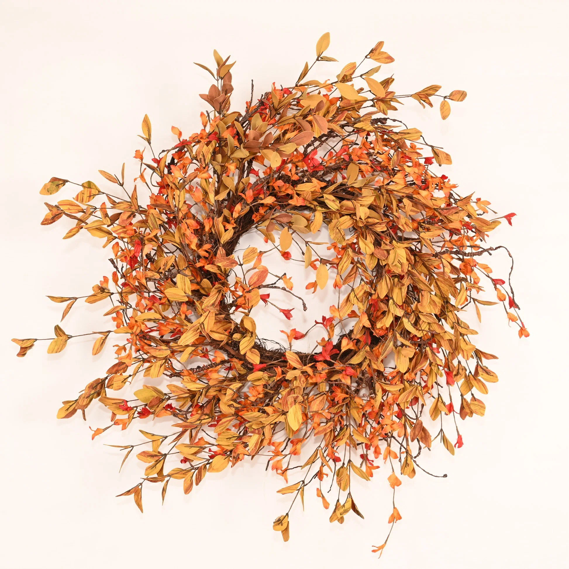 Ophelia & Co. 26" Artificial Farmhouse Blossom Cluster Fall Foliage Twig Thanksgiving Day Harvest... | Wayfair North America